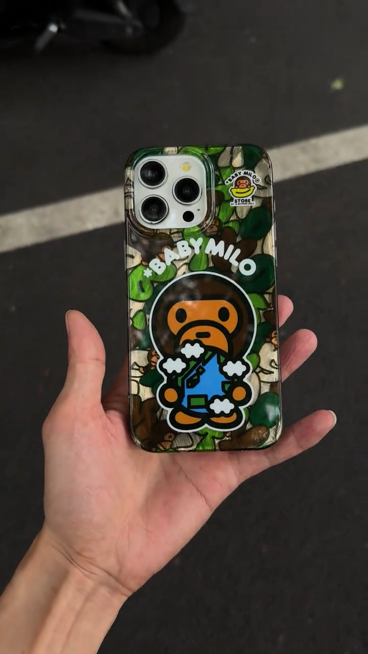 猿人猴羽紗IMD雙層磨砂手機殼-ZUIHANG SHOP